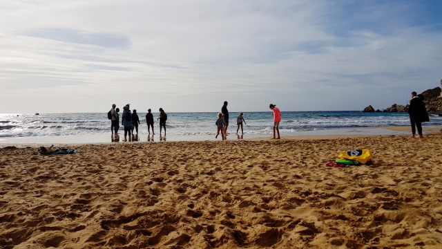 piaszczysta plaża na Malcie